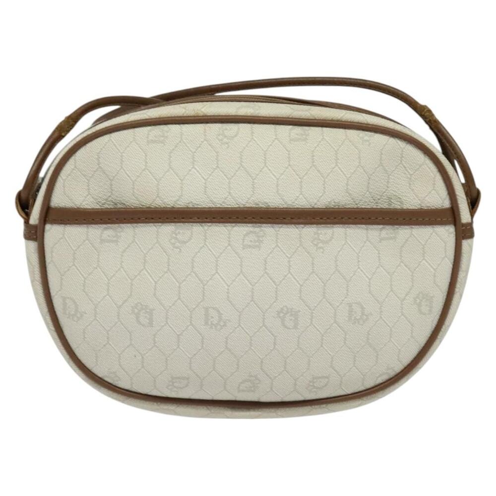 Dior Honeycomb Canvas Shoulder Bag White